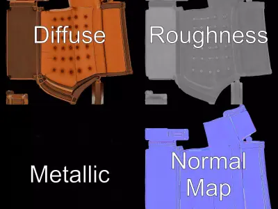 Elegant Leather Bench model pack Low-poly 3D model