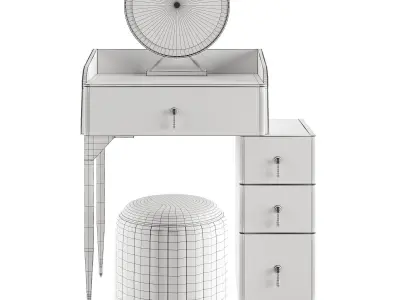 Modern Luxury Makeup Vanity Set 3D model
