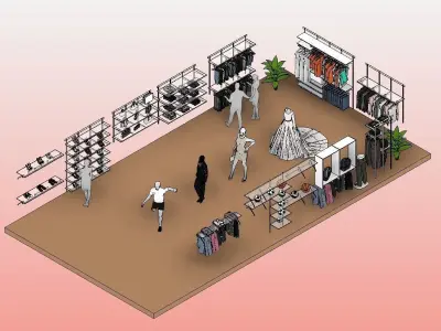 TALLER DE COSTURA REVIT - SEWING WORKSHOP REVIT  3D model