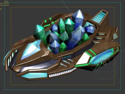 Heterogeneous-maglev transport vehicle 3D model