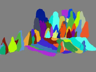 Stone Meng Meng Ling - Stair 02 3D model