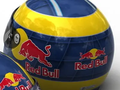 Helmet F1 2009 Sebastien Bourdais 3D model