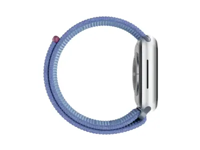 Apple Watch Series 9 Sport Loop Winter Blue Low-poly 3D model