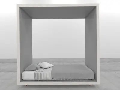 mrarq cama individual 01  Low-poly 3D model