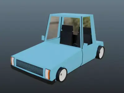 Low poly car 3D model by goldanmahardika1 from CGTrader