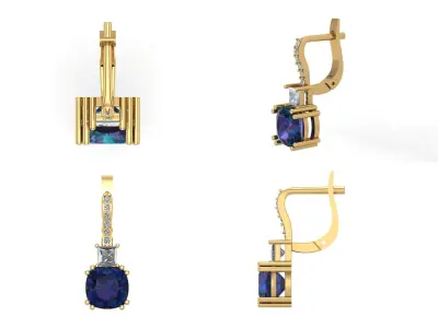 Earrings 33 3D print model