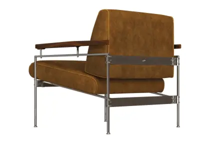 Beto Lounge Armchair 3D model