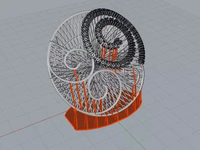 Ultra Vision Ring Gold Jewelry 3D print model 7