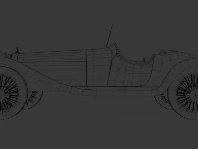 1932 Alfa Romeo 6C 1750 Free 3D model
