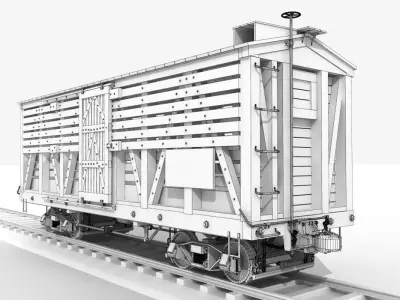 PRR Stock Car  3D model