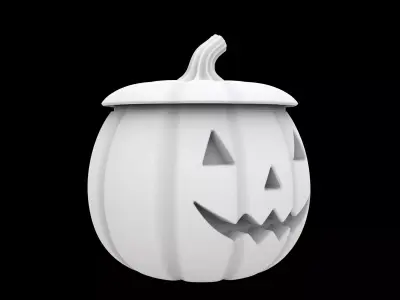 Pumpkin Lantern Jar 3D Printable Model 3D print model