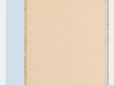 SKRUVBY Cabinet with glass doors 3D model