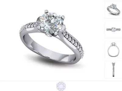 Women ring 3dm stl render detail 3D print model get