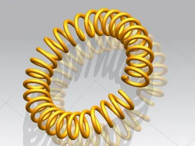 Spring Free 3D model