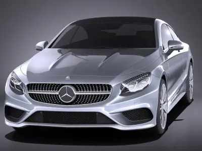 Mercedes-Benz S-Class Coupe 2017 VRAY 3D model