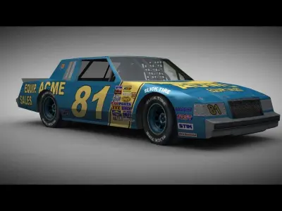 1980s Game Ready Buick Regal Low-poly 3D model
