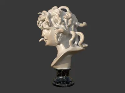 Medusa by Bernini Low-poly 3D model