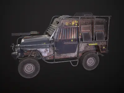 Jeep Concept Low-poly 3D model
