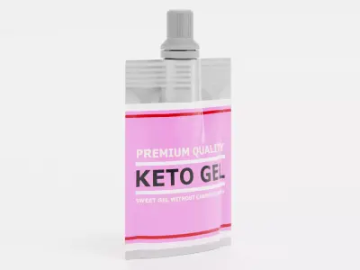 Keto Gel - Product Concept Packaging Low-poly 3D model