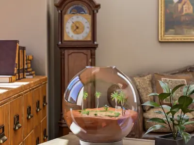 Classic interior design 3D model