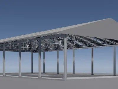 Simple shelter 25i36 3D model