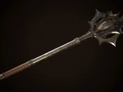 Mace 02 Low-poly 3D model