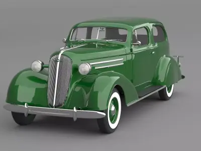 1936 Chevrolet Master Deluxe Town Sedan 3D model
