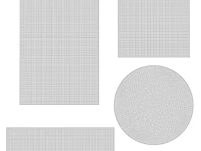 Rugs No 495 Low-poly 3D model
