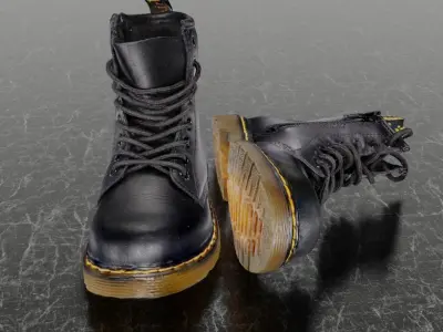 DR MARTENS 1460 3D SHOE 3D model