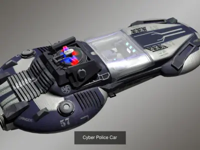 Flying Cars 3D Model Pack