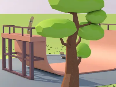 Skateboard Park 3D model