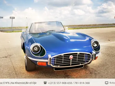1968 Jaguar E-Type Zero 3D model