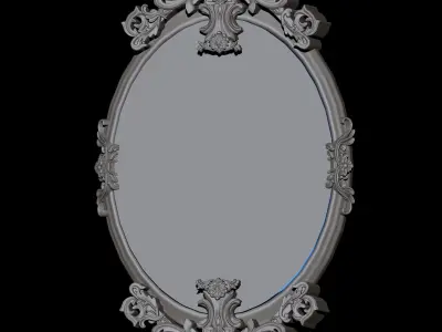 Mirror Ornament 3d Model 3D print model