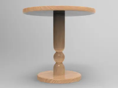 Muhf Side Table Low-poly 3D model