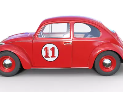 CLASSIC VW BEETLE Vocho Race Car 11 3D model