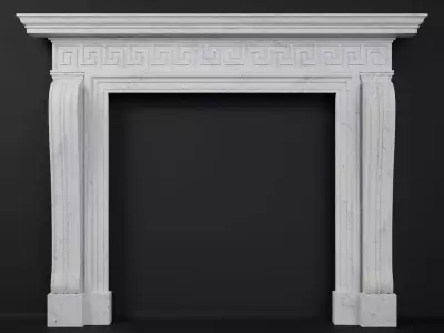 Georgian Style Fireplace Mantel 3D model
