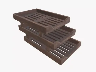 File Rack 3D model
