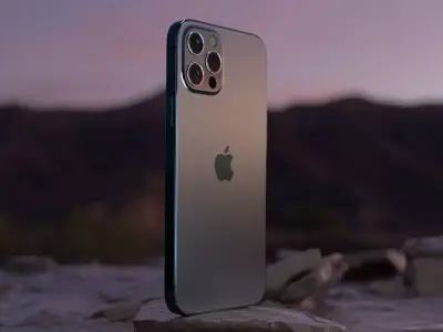 Apple iPhone 12 Pro Max hi-poly Animated for Cinema4D 3D model