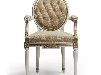 Angelo Cappellini Degas Armchair art 724 PI 3D model