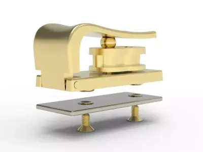 Luxury Metal Bag Clasp Premium Hardware for Designer Handbags 3D print model