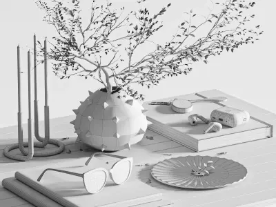 Decorative set25 3D model