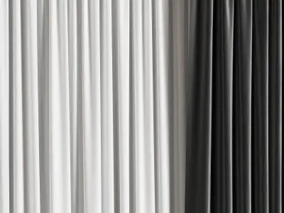 Curtain 3D model 5