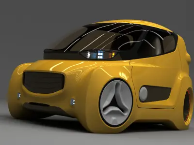 Kancil EV 5 v2 Trike Concept 2021 3D model