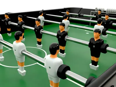 Football Table Game 01 3D model