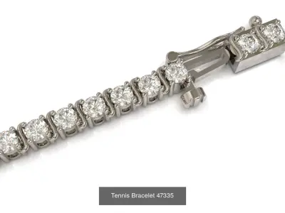 Tennis Bracelet Combo 3 Sizes 3D Model Pack