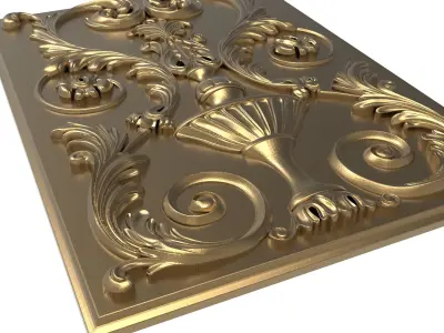  decorative pattern ready for 3D printing 3D model 345