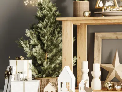 Christmas Decoration Set 3D model