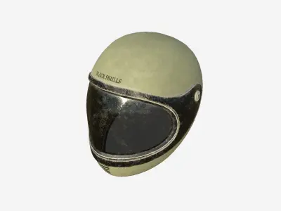 Motorcycle Helmet A01 Brown - Character Fashion Design Low-poly 3D model