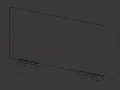 Glass fence Free low-poly 3D model