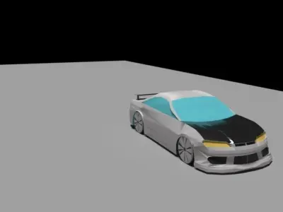 LOW POLY Nissan Silvia S15 for 3ds max Low-poly 3D model